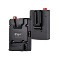 Plaque d'alimentation pour batterie Mini Nano V-lock en gros avec boucle de fixation et support en U pour batterie Mini V-mount