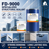 Scellant structurel en silicone à double composant à durcissement neutre FEIDU'sHome pour murs-rideaux en verre creux à double étanchéité, pierre et aluminium