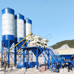 โรงงานผสมคอนกรีตเดมม่า ระบบควบคุมการผลิตด้วย PLC พร้อมไซโลซีเมนต์และระบบผสม - Product Image 6