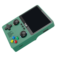 Console de jeu portable rétro X6, écran IPS de 3,5 pouces, 32 Go, plus de 10 000 jeux, joystick 3D, 10 émulateurs classiques, lecteur de jeux