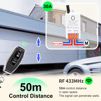 Relais 433 MHz Interrupteur de commande à distance sans fil 30A DC 5V 12V 24V 30V Récepteur RF Convient pour moteur Pompe à eau Interrupteur lumineux