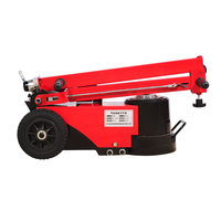 DINGLIBO AJ120 Cric de levage pliable bi-étagé pneumatique/hydraulique robuste de 120 tonnes pour camions, bus et réparation automobile, couleurs personnalisées