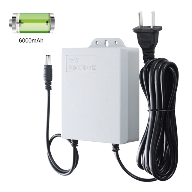 Mini UPS Circuit 6000mah 12v with LED Display Charger CCTV Camera 2A Output Current 24W Three Phase Mini UPS EU/UK/US Sockets
