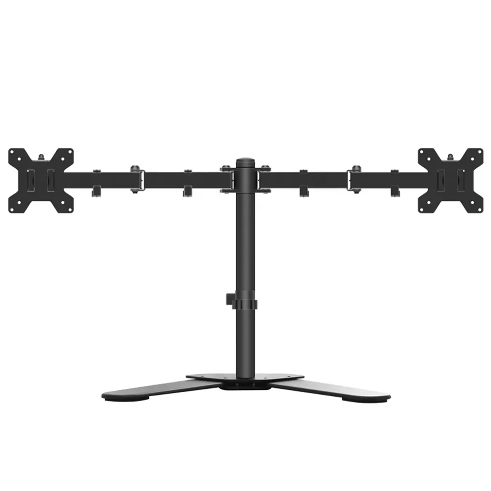 LCD Computer For 10-32" Folding Bracket Double Screen Arm Monitor Desk Mount Dual monitor Stand