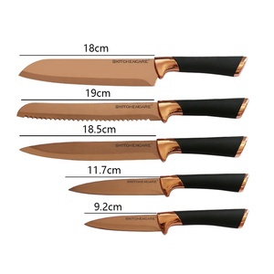 Hip-home vente en gros or rose lame en titane <span class=keywords><strong>couteau</strong></span> de chef de cuisine <span class=keywords><strong>couteau</strong></span> de cuisine ensemble de couteaux de cuisine - Product Image 6
