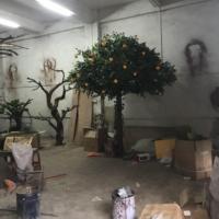 Vente en gros de plantes artificielles en oranger pour décoration d'intérieur et d'extérieur