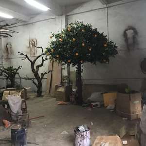 بيع بالجملة شجرة برتقال بلاستيكية ديكور نبات صناعي للاستخدام الداخلي والخارجي - Product Image 3