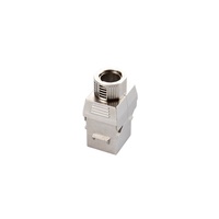 Jack Keystone FTP Shielded Cat8 Tanpa Alat dengan Penahan Kabel untuk Pelat Dinding Jaringan