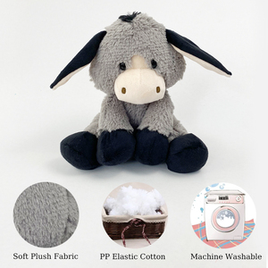 <span class=keywords><strong>Peluche</strong></span> personalizzato farcito simpatico <span class=keywords><strong>asino</strong></span> grigio in 9 pollici - Product Image 4
