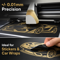 Plotter de Corte de Vinilo con Cámara de Contorno EH-TS, Pantalla Táctil, Control por Aplicación, Signmaster, Máquina de Impresión por Sublimación Automática Multicolor