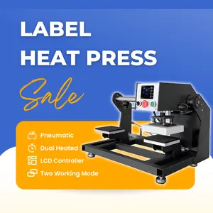 Xinhong Heat Press Machines 15X15 Pneumatische Verwarming Pers Machine Label Printer