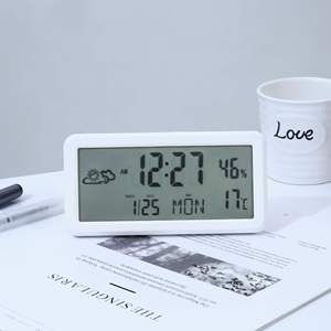 Estación Meteorológica electrónica Digital LCD, reloj despertador con temperatura y humedad - Product Image 4