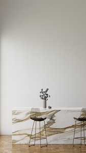 Losa de piedra artificial impresa en 3D de 3200mm x 1600mm, encimeras de tocador de cocina pulidas, diseño contemporáneo - Product Image 2