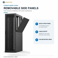 Baie de serveur 42U avec 180 unités °   Armoire serveur à porte entièrement ouverte, rails réglables et étagère de 150 kg pour systèmes d'imagerie hospitalière