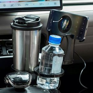 3 in 1 Cup Holder Car <b>Wireless</b> Charging Expander <b>Adapter</b> With Adjustable Base - Product Image 4
