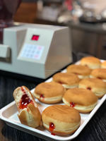 Máquina Inyectora de Relleno para Donas Yufeng, Semiautomática, para Rellenar con Crema y Mermelada para Repostería