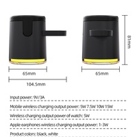 Nouvelle mise à niveau, protection multiple, charge rapide 10W, chargeur sans fil magnétique pliable universel, LED, téléphones mobiles