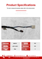 A58 Conjunto de arnés de cableado de mano izquierda con volante a la derecha, configuración 2, tipo dividido