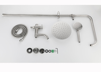 Ensemble de douche à eau froide en acier inoxydable 304, robinet de douche pluie pour salle de bain à domicile