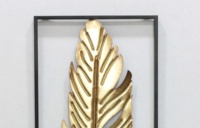 ART mural en métal, feuille d'or, 1 pièce, offre spéciale