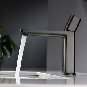 Watermark Brass Basin Mixer thiết kế vuông boong gắn tapware duy nhất xử lý phòng tắm vòi chậu vòi nước