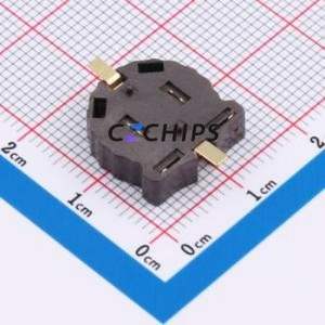 XDCR-1220-006 Button & Strip Battery Connector SMD Connector Battery Holder CR1220 Gold - Product Image 2