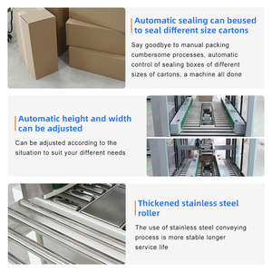 Macchina Elettrica Automatica per Sigillatura di Cartoni con Nastro Adesivo Kraft per Linee di Imballaggio Alimentare, Facile da Usare - Product Image 2