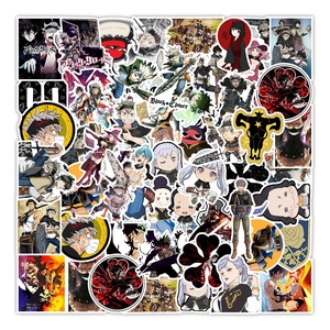 50Pcs Anime Black Clover Decor Graffiti Label for Promotion Gifts Sticker Home Table Luggage Laptop Diy Stickers Set