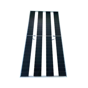 Module PV, panneau solaire transparent bifacial, panneau solaire sans cadre en verre, kits de panneaux solaires BIPV pour les <span class=keywords><strong>fournisseurs</strong></span> de devis de toiture, 380w 390w 400w - Product Image 1