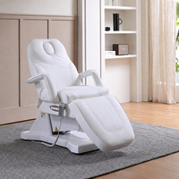 Lit de beauté électrique professionnel à 3 moteurs, réglable en hauteur, avec USB pour salon de beauté, spa, clinique