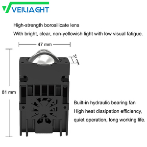 Nouvelles Phares Universelles Bi-LED <span class=keywords><strong>à</strong></span> Lentille de Projecteur pour Moto, Feux de Conduite, Feux de Travail, Feux Antibrouillard, Remplacement d'Ampoules - Product Image 6