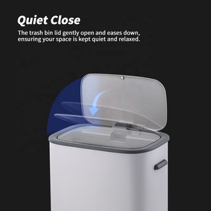 13 gallon 50L tự động Thùng rác bin thép không gỉ cảm ứng thông minh Thùng rác có thể để sử dụng nhà - Product Image 5