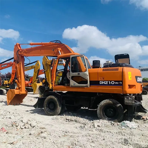 Excavadora usada duradera de gran potencia Excavadora Doosan Excavadora hidráulica Doosan de rueda DH210W-7 en excelentes condiciones - Product Image 3