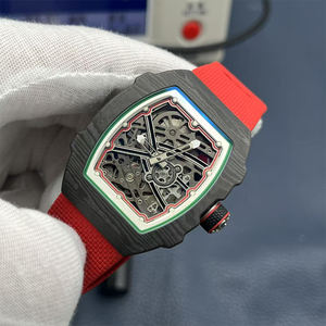 Reloj de Hombre de Alta Calidad Ultrafino de 7.8mm de Grosor, Modelo 6702, Reloj de Pulsera Rojo, Mecánico Totalmente Automático - Product Image 3