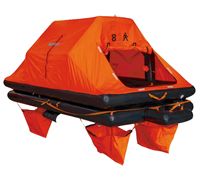 Radeau de sauvetage gonflable auto-éclairant pour la pêche HSR-YSR-6/10/12/15/20/25 ZY, équipement de sauvetage d'urgence en haute mer pour 6 à 25 personnes