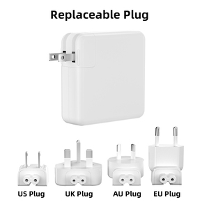 Adaptador de corriente de cargador <span class=keywords><strong>USB</strong></span> <span class=keywords><strong>C</strong></span> de 61W, 87W, 96W para <span class=keywords><strong>MacBook</strong></span> <span class=keywords><strong>Pro</strong></span> de 13 y 12 pulgadas, incluye cable de carga para <span class=keywords><strong>MacBook</strong></span>, incluye cable de carga de la parte de la cara, - Product Image 5