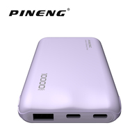 Batterie Li-Polymère 10000mAh Pas Chère, Portable, Ultra Fine, Charge Rapide Type C, Power Bank PN-732 pour