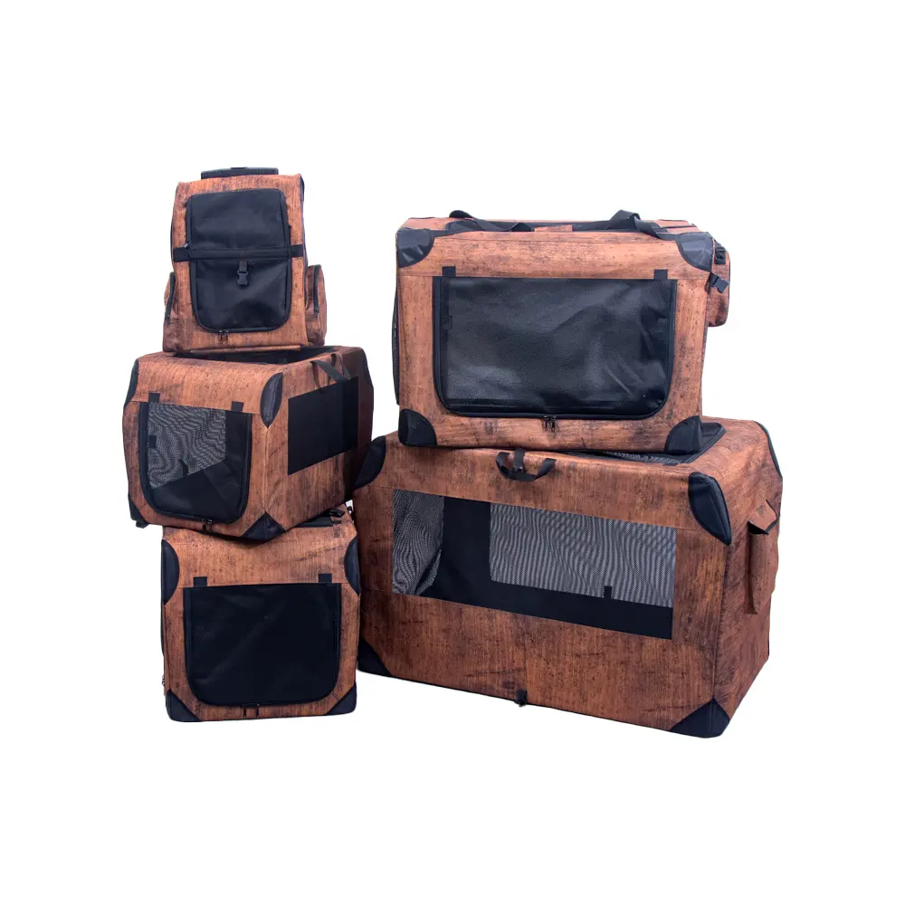 Atacado Indoor Outdoor Pet Crate Soft Travel Pet Kennel com Metal Frame Dog Folding Portable Soft Dog Crate
