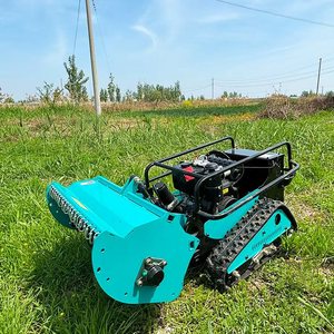 Tondeuse agricole télécommandée sur chenilles pour terrains en pente, désherbeuse, résistante aux pierres - Product Image 3