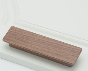 มือจับลิ้นชักไม้ มือจับประตูไม้เนื้อแข็ง มือจับไม้ - Product Image 1