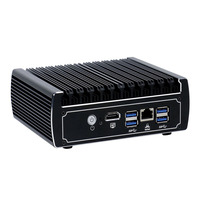 Mini Pc industriel amd, Intel Celeron 3865U /I3/I5, 12v, X86, sans ventilateur, Fanless, écran, 6 ports LAN, OEM /ODM, Stock