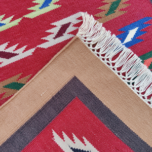 พรม kilim 2x6ฟุตพรมวิ่งผ้าฝ้ายทำมือเพิ่มพื้นที่ของคุณด้วยสไตล์และความสะดวกสบาย - Product Image 4