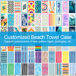 Custom Size Highly Absorbent Travel Portable Double Face Suede <b>Beach</b> <b>Towel</b> High Definition Print Sand Free Thin <b>Towel</b> - Product Image 3