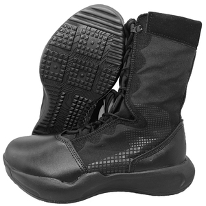 Lightweight Combat <strong>Boot</strong> for Men Breathable Ankle <strong>Boots</strong> with <strong>Zip</strong> Closure All Season for <strong>Work</strong> &amp; Motorcycles - Product Image 5