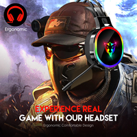 Headset OEM Netral G607 Tahan Air IPX-4 dengan Mikrofon Panjang Khusus Gaming, Headset Kabel 7.1-channel untuk Mendengarkan