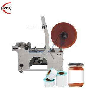 Etiquetadora HZPK MT-50 para Botellas Redondas, Etiquetadora de Productos Adhesivos, Etiquetadora Pequeña para Botellas de Agua, Vino y Perfume - Product Image 1