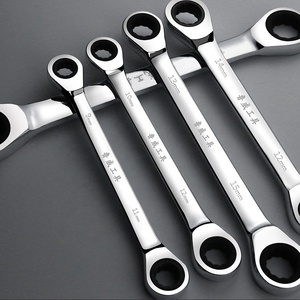 Scratch Head Ratchet <strong>Wrench</strong> Set Chrome Vanadium Steel Hand Tool <strong>Socket</strong> Key Ring Ratchet Spanner Open <strong>End</strong> <strong>Wrench</strong> - Product Image 1