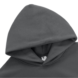 500 gsm Heavyweight Pullover <b>Hoodie</b> Woven Digital Print Drop Shoulder Custom No <b>Strings</b> Heavy Regular Fit Men <b>Hoodie</b> - Product Image 1