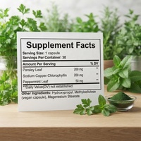 Capsules de Chlorophylle Saine pour Adultes, Marque Privée OEM, Suppléments à l'Extrait de Persil et à l'Odeur Fraîche, Conformité GMP, Livraison Rapide