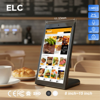 Tablette PC de commande pour restaurant 10,1 pouces, NFC en option, tablettes de table en forme de L, menu Android 11-13, 2+16 Go, 250 nits, kiosque d'intérieur